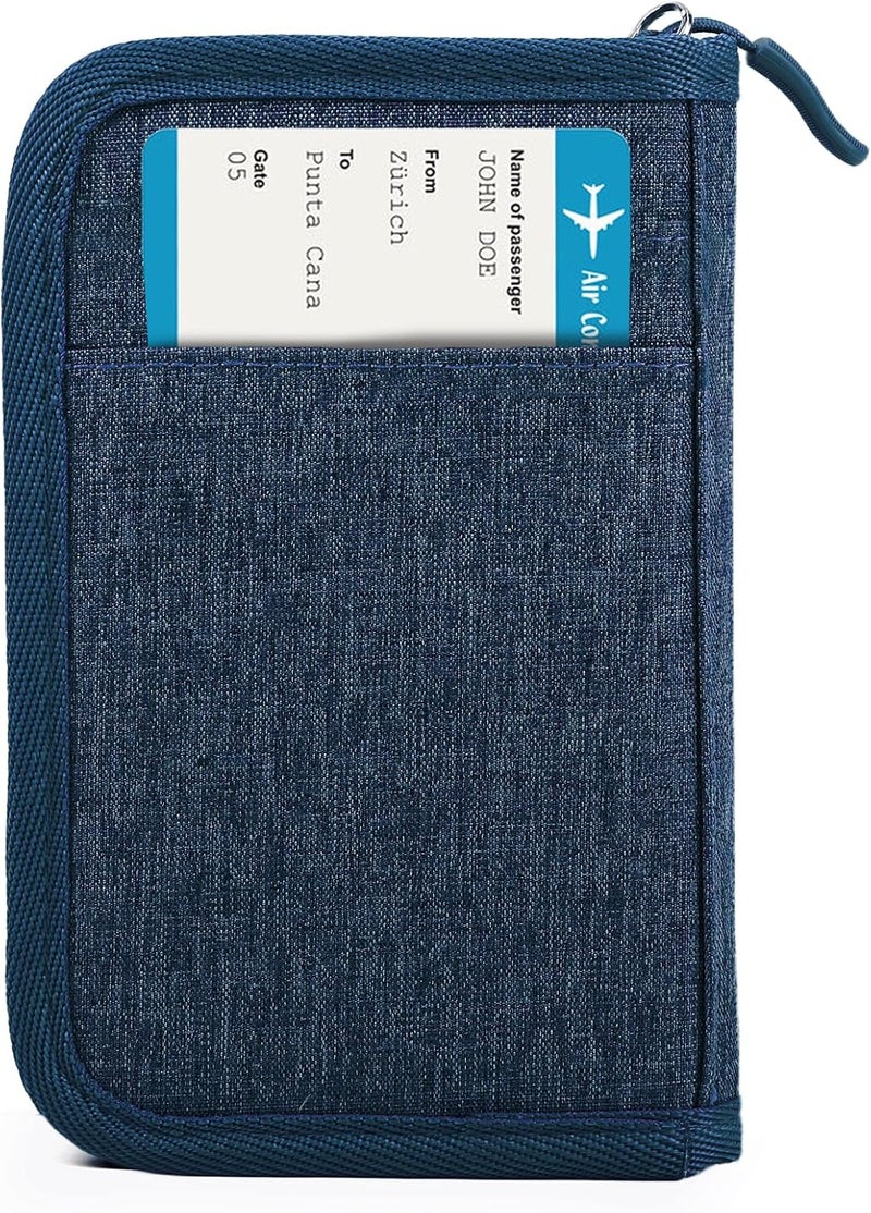 TOPBAG Passport Holder for Travel, Women Rfid Blocking Passport Wallet, Travel Essentials Premium Wallets, Waterproof Passport Holders Bag for Men Traveling, Travel Document Organizer Credit Cards Case - Image 1
